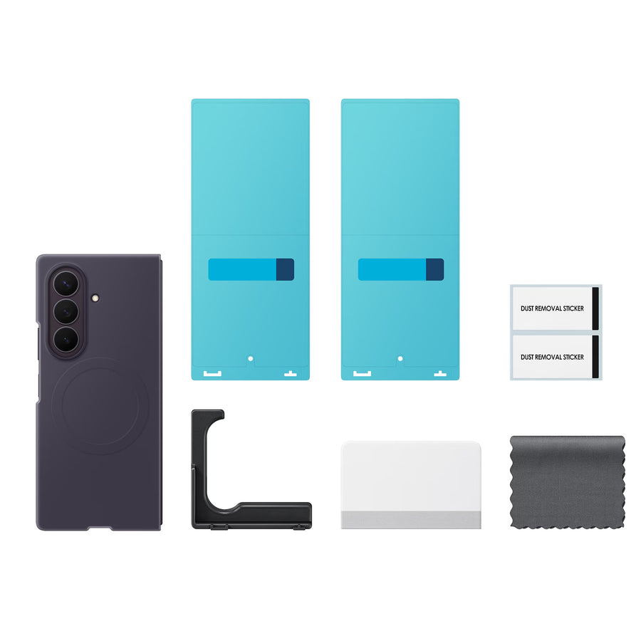 Samsung Galaxy Z Fold8 Ultra (2026) Silicone Magnet + Anti-reflecting Film - Violet Shadow