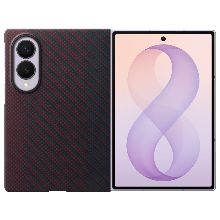 Samsung   Galaxy Z Fold8 (2026) Carbon Magnet Case + Anti-reflecting (AR) Film - Violet