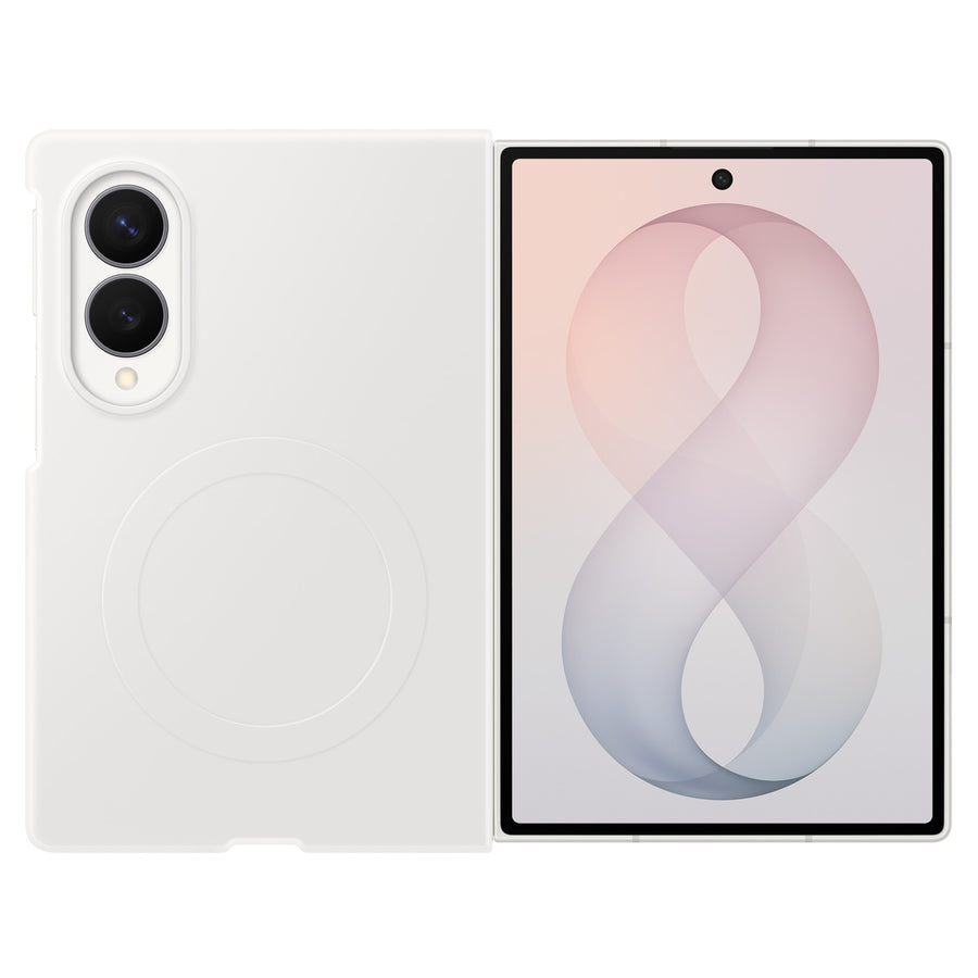 Samsung   Galaxy Z Fold8 (2026) Silicone Magnet Case + Anti-reflecting (AR) Film - Cream