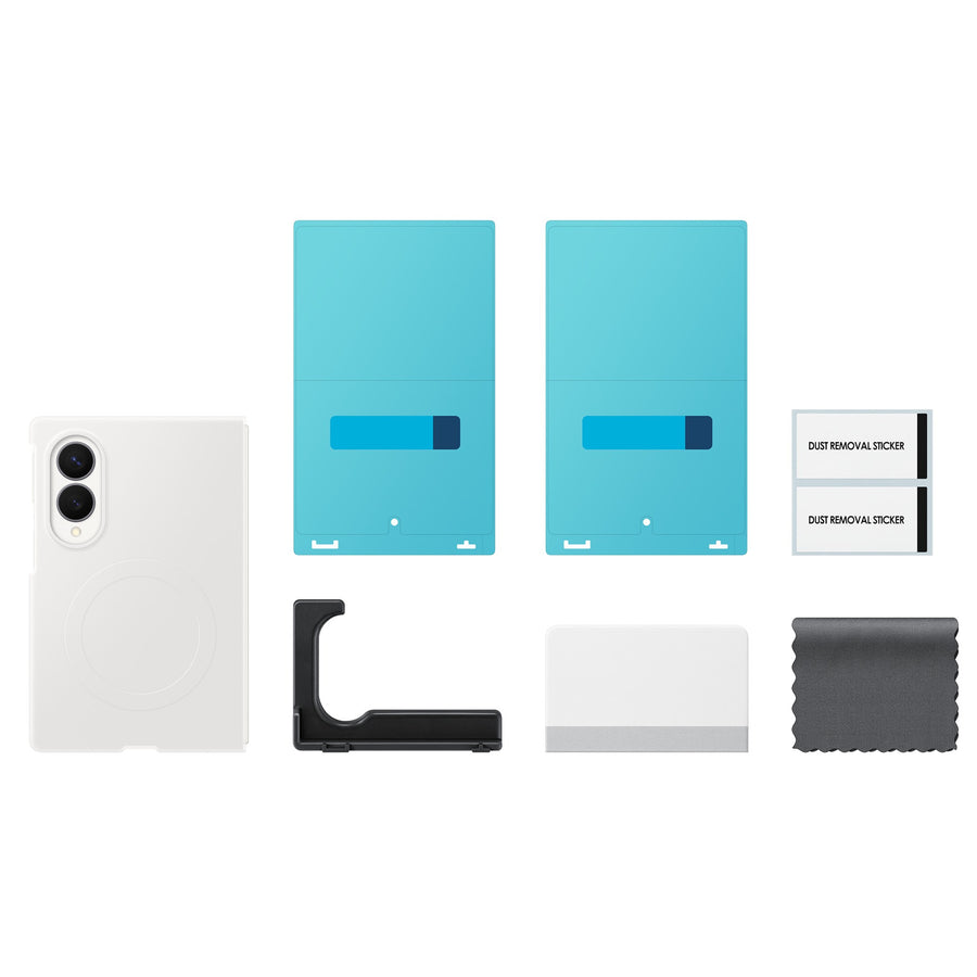Samsung   Galaxy Z Fold8 (2026) Silicone Magnet Case + Anti-reflecting (AR) Film - Cream