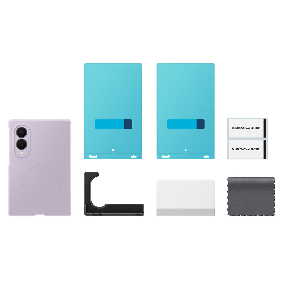 Samsung   Galaxy Z Fold8 (2026) Silicone Magnet Case + Anti-reflecting (AR) Film - Lavender