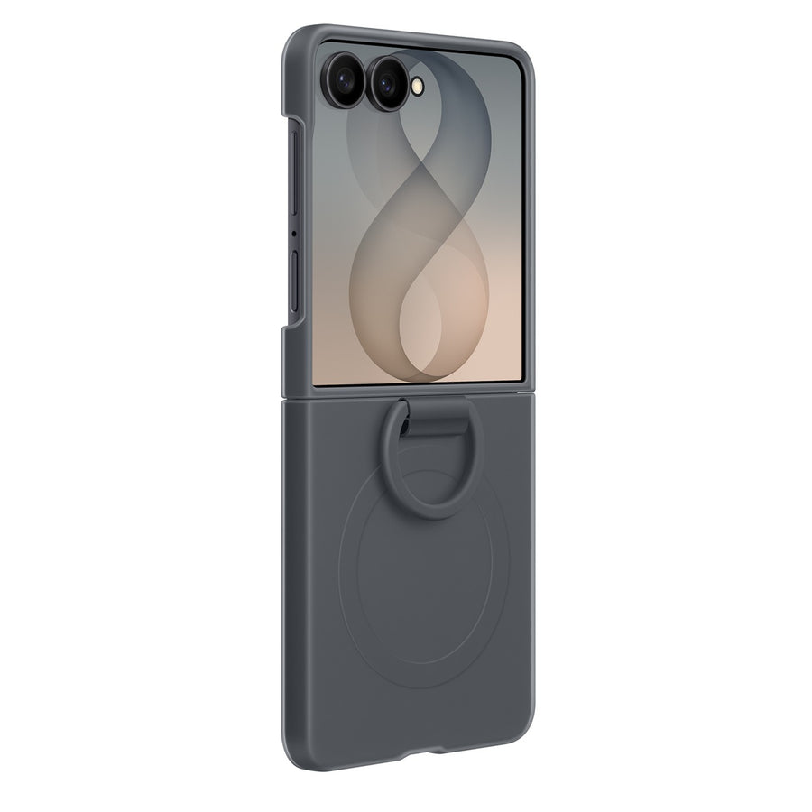 Samsung   Galaxy Z Flip8 (2026) Silicone Ring Magnet Case - Graphite