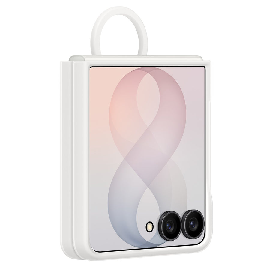 Samsung Galaxy Z Flip8 (2026) Silicone Ring Magnet Case - Cream