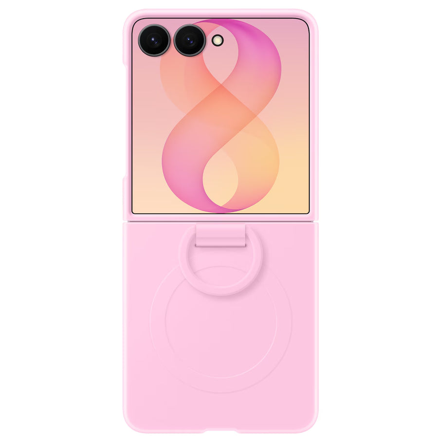Samsung   Galaxy Z Flip8 (2026) Silicone Ring Magnet Case - Pink