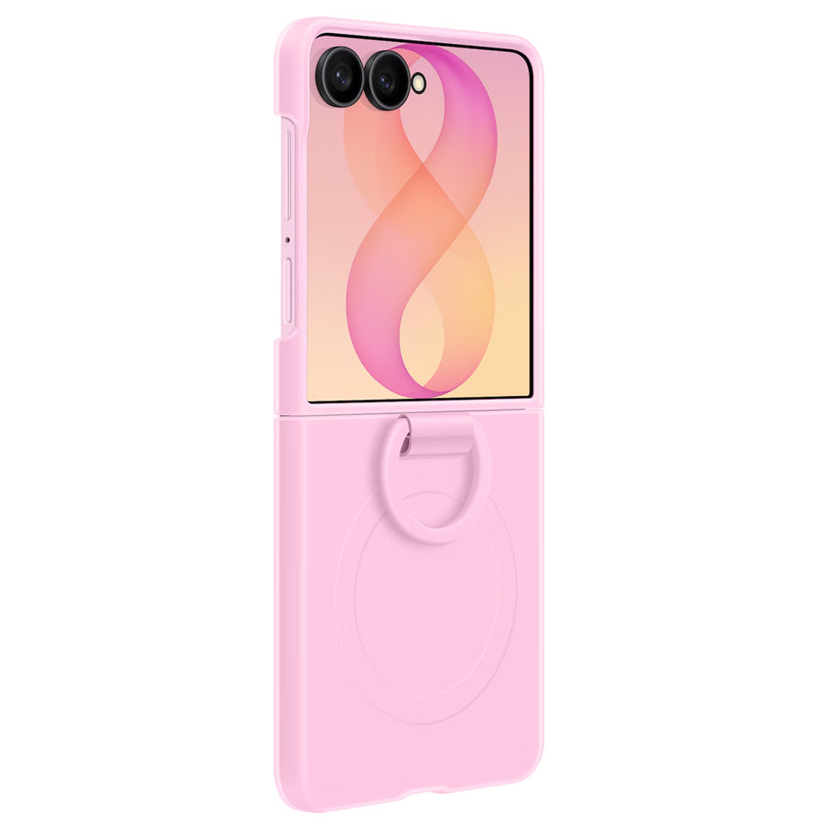 Samsung   Galaxy Z Flip8 (2026) Silicone Ring Magnet Case - Pink