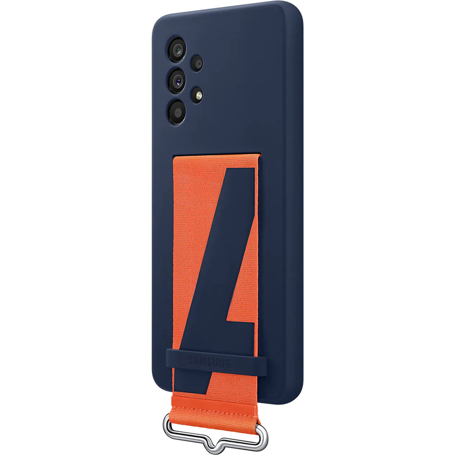 Samsung Galaxy A53 5G (2022) Silicone Cover with Strap - Navy
