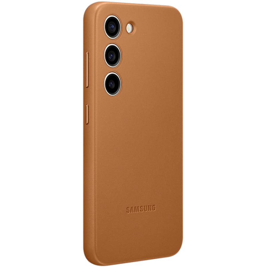 Samsung Galaxy S23 5G Leather Case - Camel