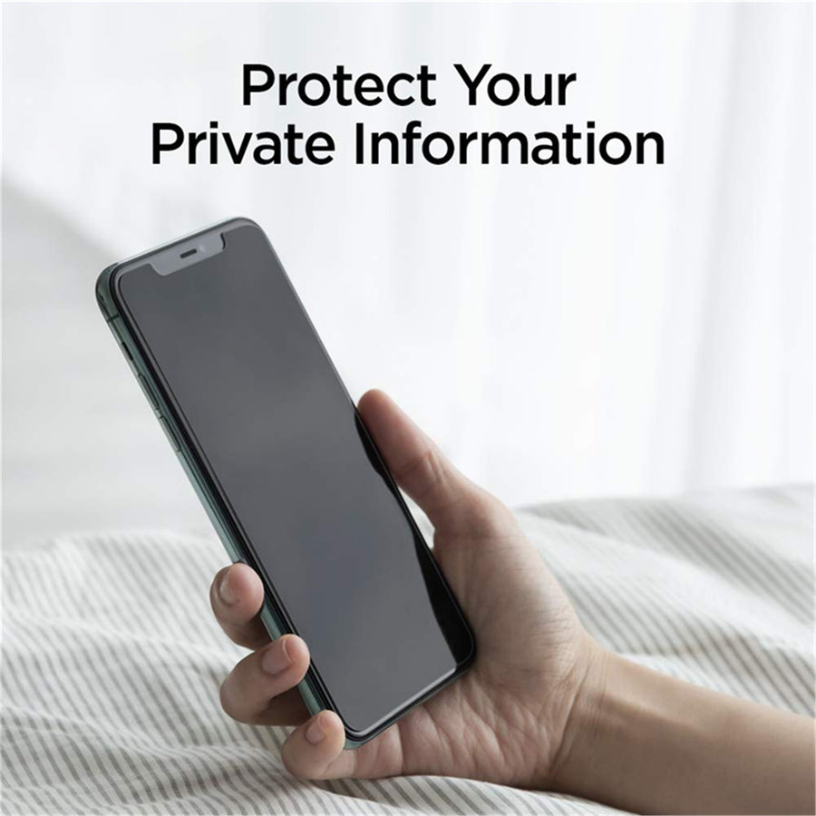 Spigen iPhone 11 / XR (6.1")   Premium Privacy Tempered Glass Screen Protector