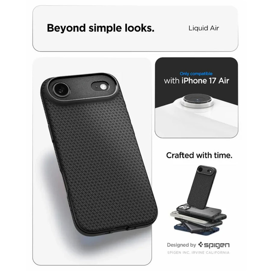 Spigen iPhone Air (6.5") Liquid Air  Case - Matte Black