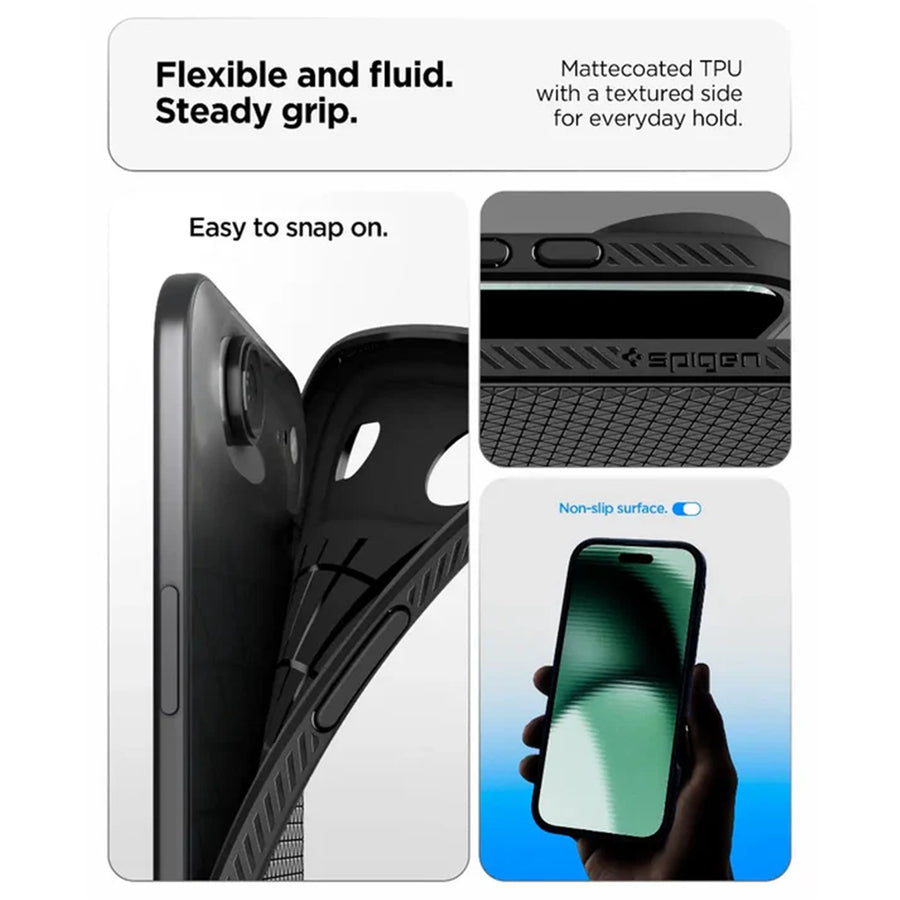 Spigen iPhone Air (6.5") Liquid Air  Case - Matte Black