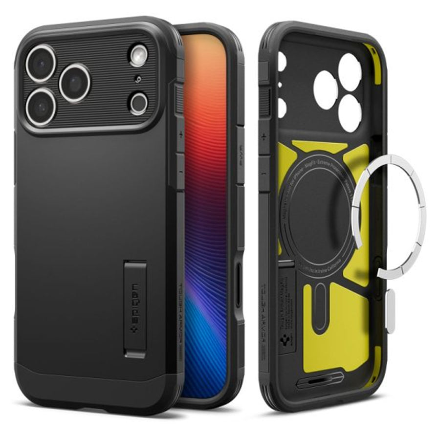 Spigen iPhone 17 Pro (6.3") Tough Armor  Magfit Case - Black