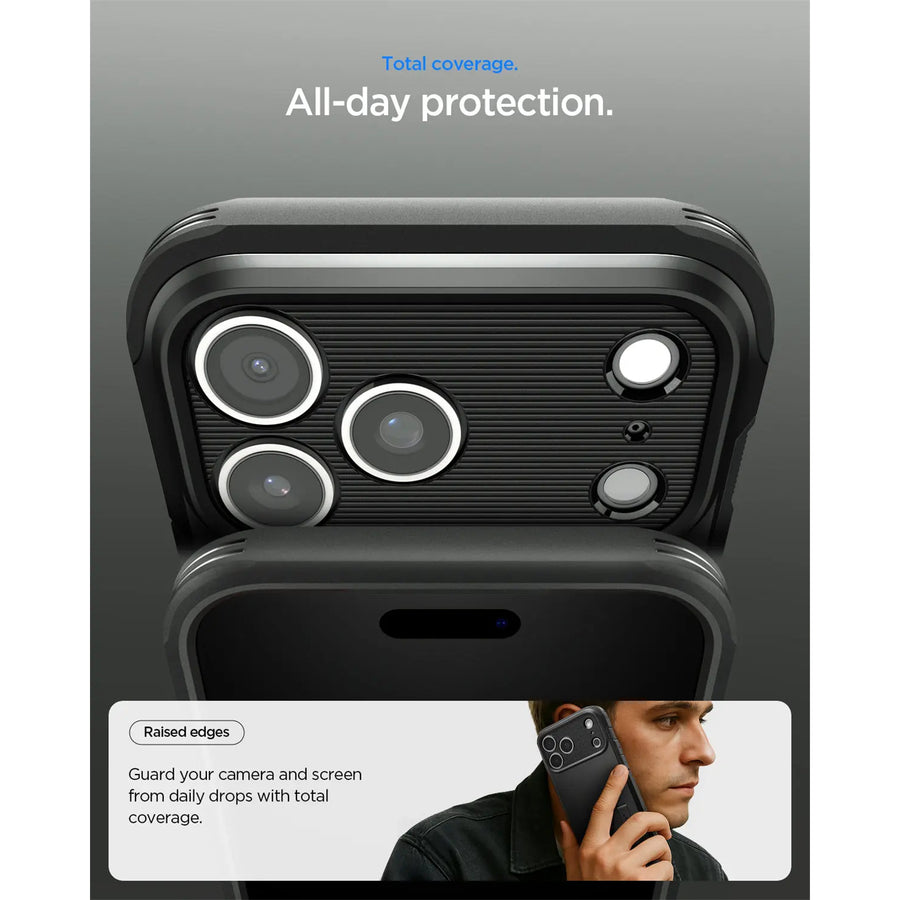 Spigen iPhone 17 Pro (6.3") Tough Armor  Magfit Case - Black