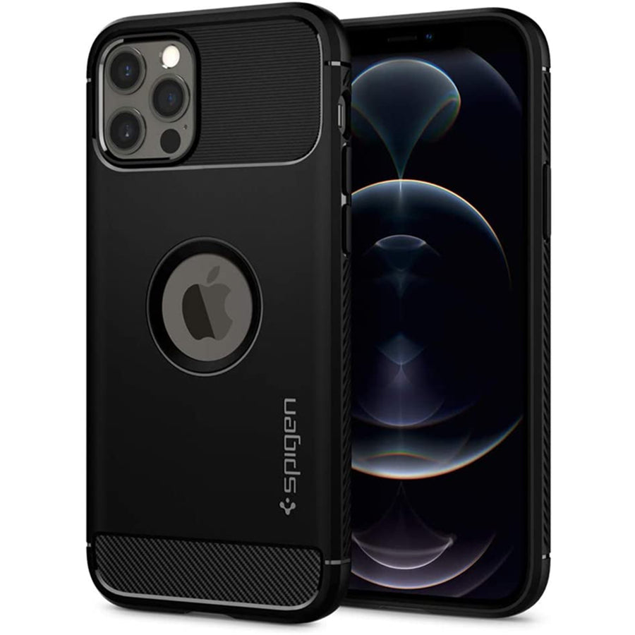 Spigen iPhone 12 / 12 Pro (6.1") Rugged Armor  Case - Black