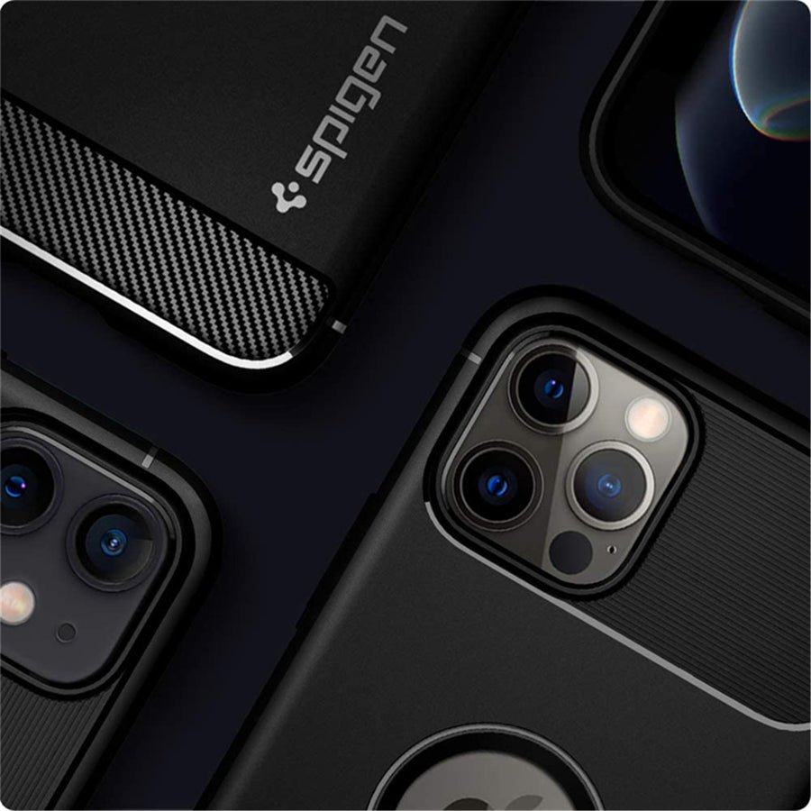 Spigen iPhone 12 / 12 Pro (6.1") Rugged Armor  Case - Black