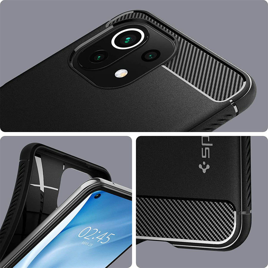 Spigen Xiaomi Mi 11 Lite 5G Rugged Armor  Case - Black
