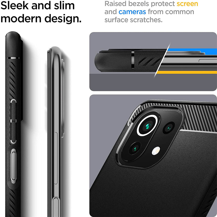 Spigen Xiaomi Mi 11 Lite 5G Rugged Armor  Case - Black