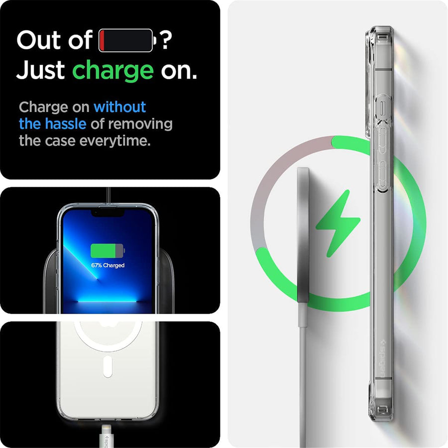 Spigen iPhone 13 Pro (6.1") Ultra Hybrid  MagSafe Case - Crystal Clear