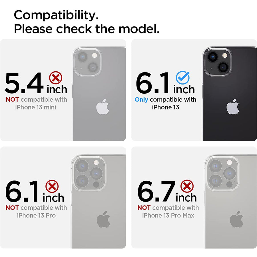 Spigen iPhone 13 (6.1") Rugged Armor  Case - Black