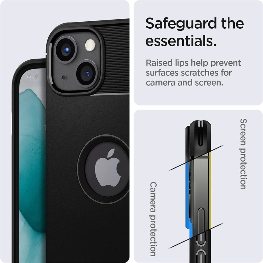 Spigen iPhone 13 (6.1") Rugged Armor  Case - Black