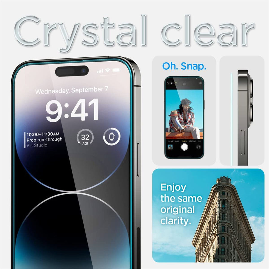 Spigen iPhone 14 Pro (6.1")   Premium Tempered Glass Screen Protector