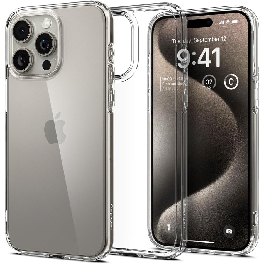 Spigen iPhone 15 Pro Max (6.7") Ultra Hybrid  Case - Crystal Clear