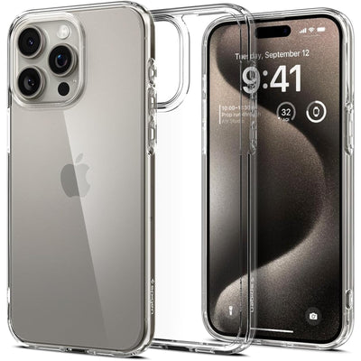 Spigen iPhone 15 Pro Max (6.7") Ultra Hybrid  Case - Crystal Clear