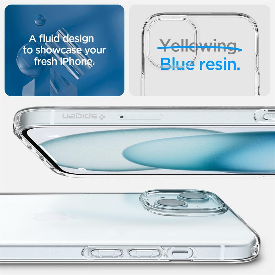 Spigen iPhone 15 (6.1") Liquid Crystal  Case - Crystal Clear