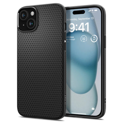 Spigen iPhone 15 (6.1") Liquid Air  Case - Matte Black