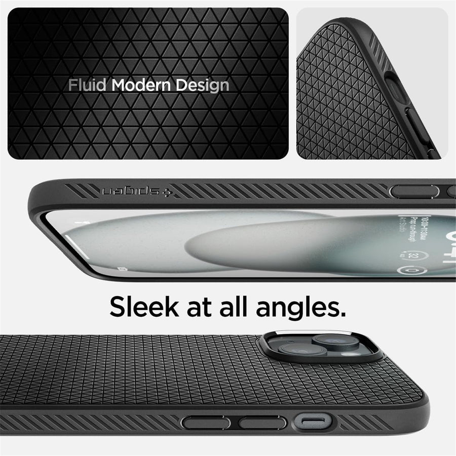 Spigen iPhone 15 (6.1") Liquid Air  Case - Matte Black