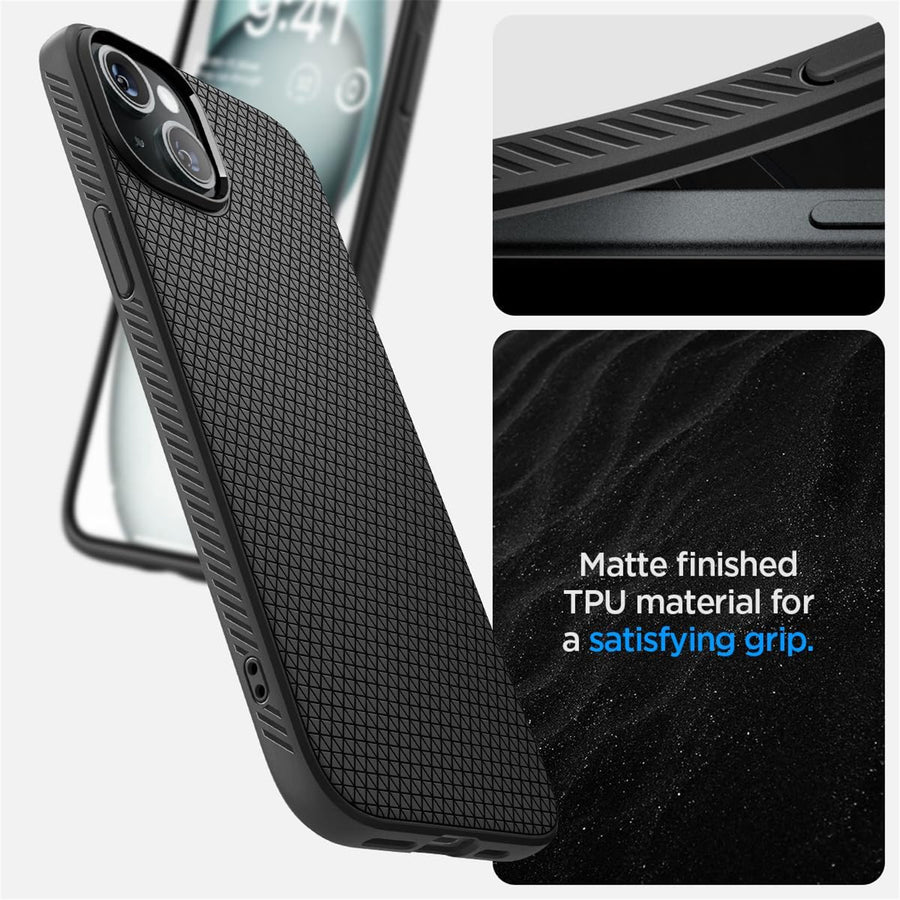 Spigen iPhone 15 (6.1") Liquid Air  Case - Matte Black