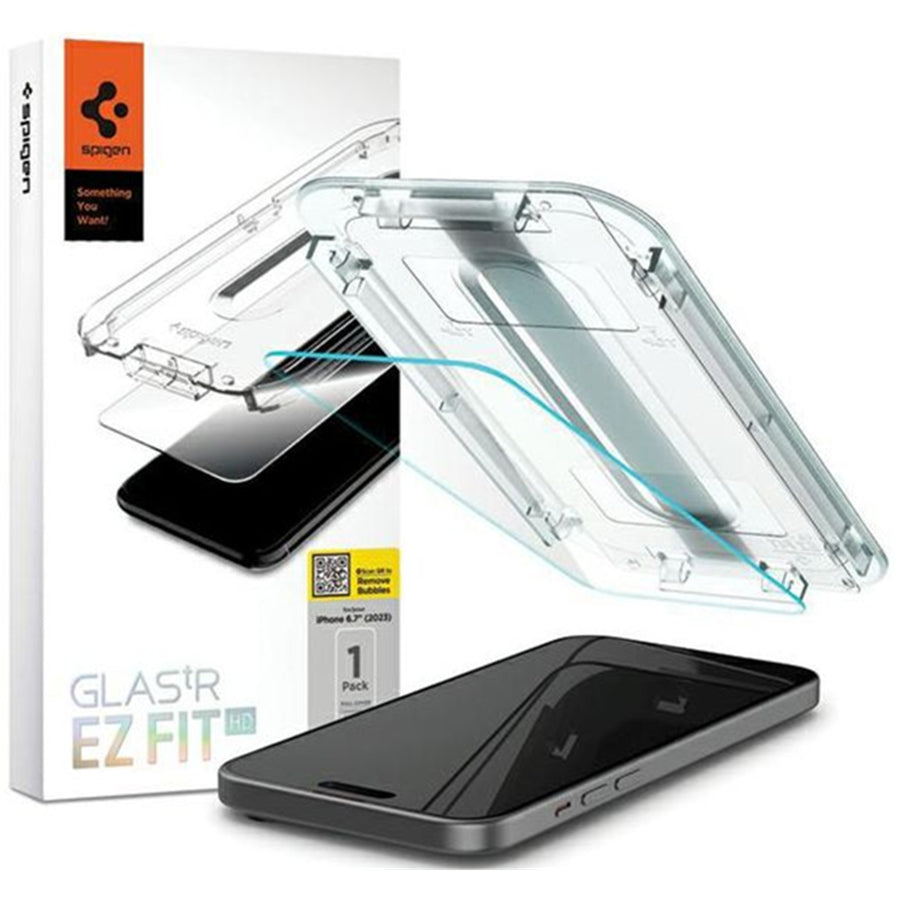Spigen iPhone 16 (6.1") / 15 (6.1")   Premium Tempered Glass Screen Protector