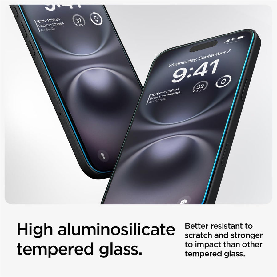 Spigen iPhone 16 (6.1") / 15 (6.1")   Premium Tempered Glass Screen Protector