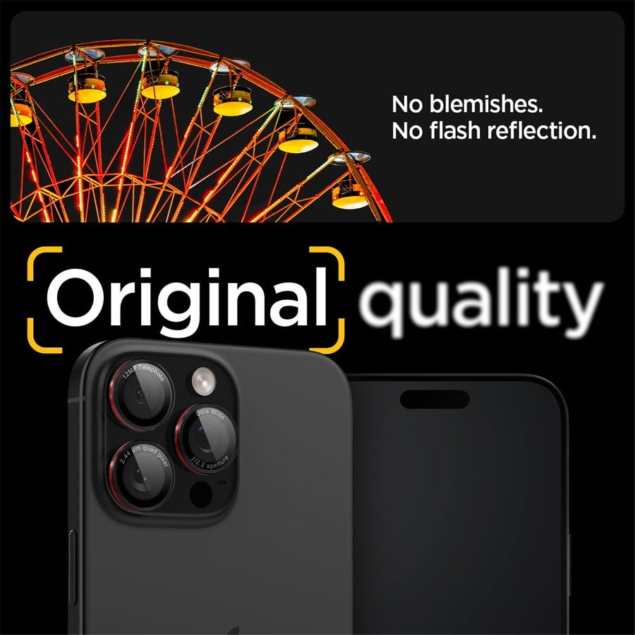 Spigen iPhone 17 Pro Max/Pro & 16 Pro Max/Pro & 15 Pro Max/Pro  Premium Tempered Camera Lens Protector Pro