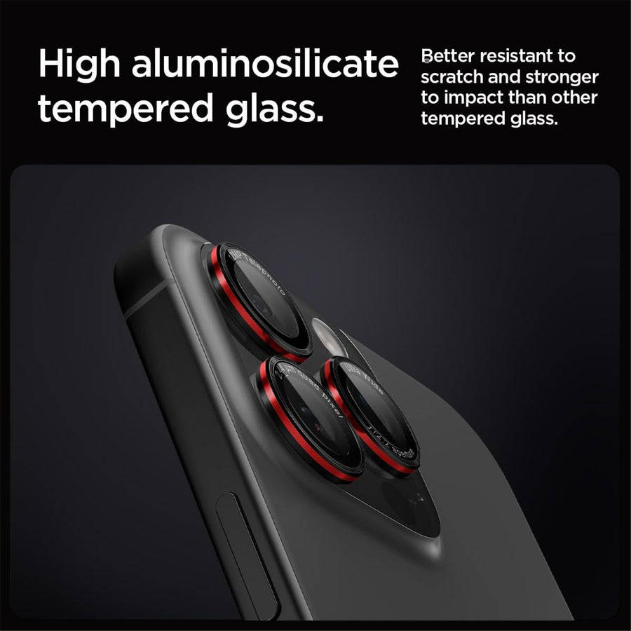 Spigen iPhone 17 Pro Max/Pro & 16 Pro Max/Pro & 15 Pro Max/Pro  Premium Tempered Camera Lens Protector Pro