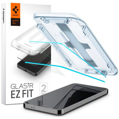 Spigen Galaxy S25 / S24 5G   Premium Tempered Glass Screen Protector - 2 Pack