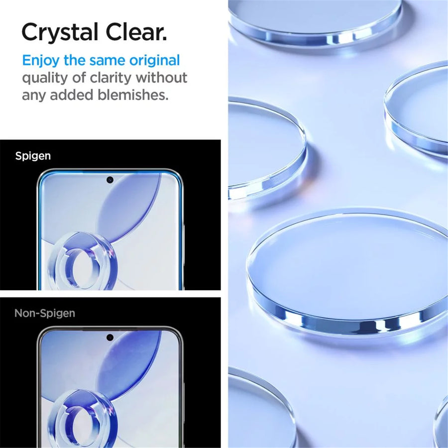Spigen Galaxy S25 / S24 5G   Premium Tempered Glass Screen Protector - 2 Pack