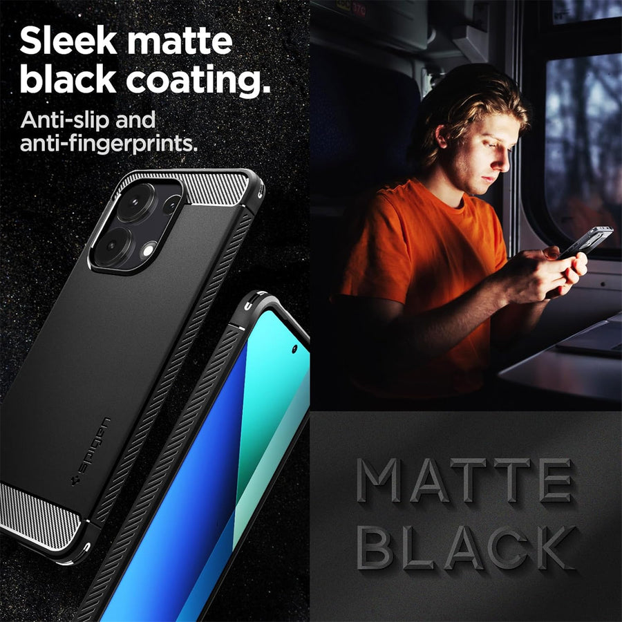 Spigen Xiaomi Redmi Note 13 4G Rugged Armor  Case - Black