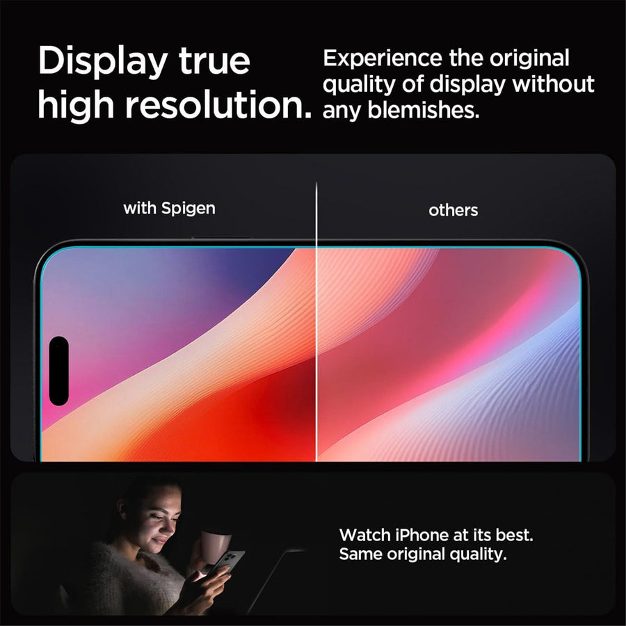 Spigen iPhone 16 Pro (6.3")   Premium Tempered Glass Screen Protector