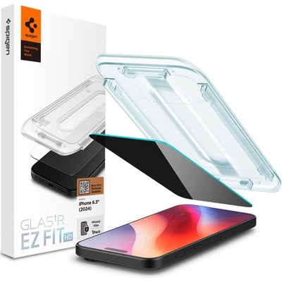 Spigen iPhone 16 Pro (6.3")   Premium Privacy Tempered Glass Screen Protector