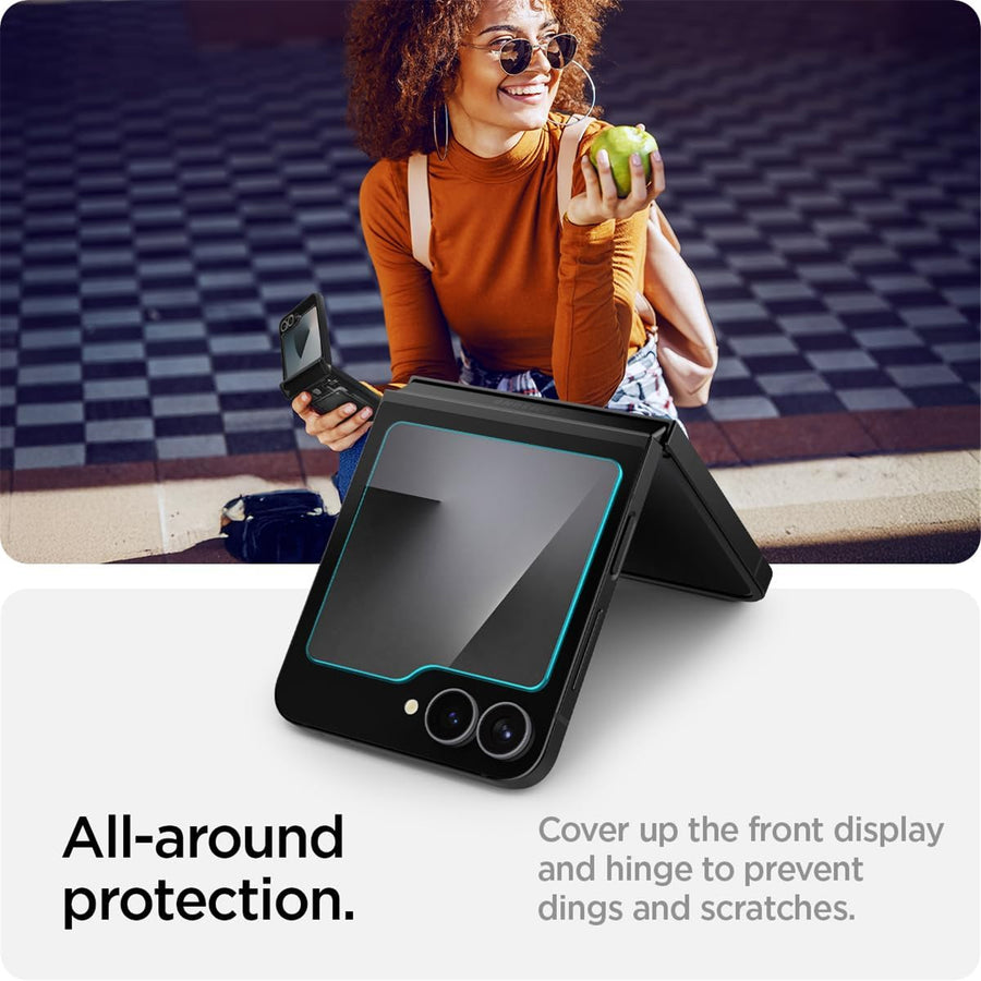 Spigen Galaxy Z Flip6 /7 FE Premium Tempered Glass Screen Protector - 2 Pack