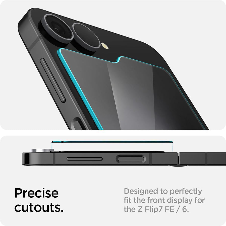 Spigen Galaxy Z Flip6 /7 FE Premium Tempered Glass Screen Protector - 2 Pack