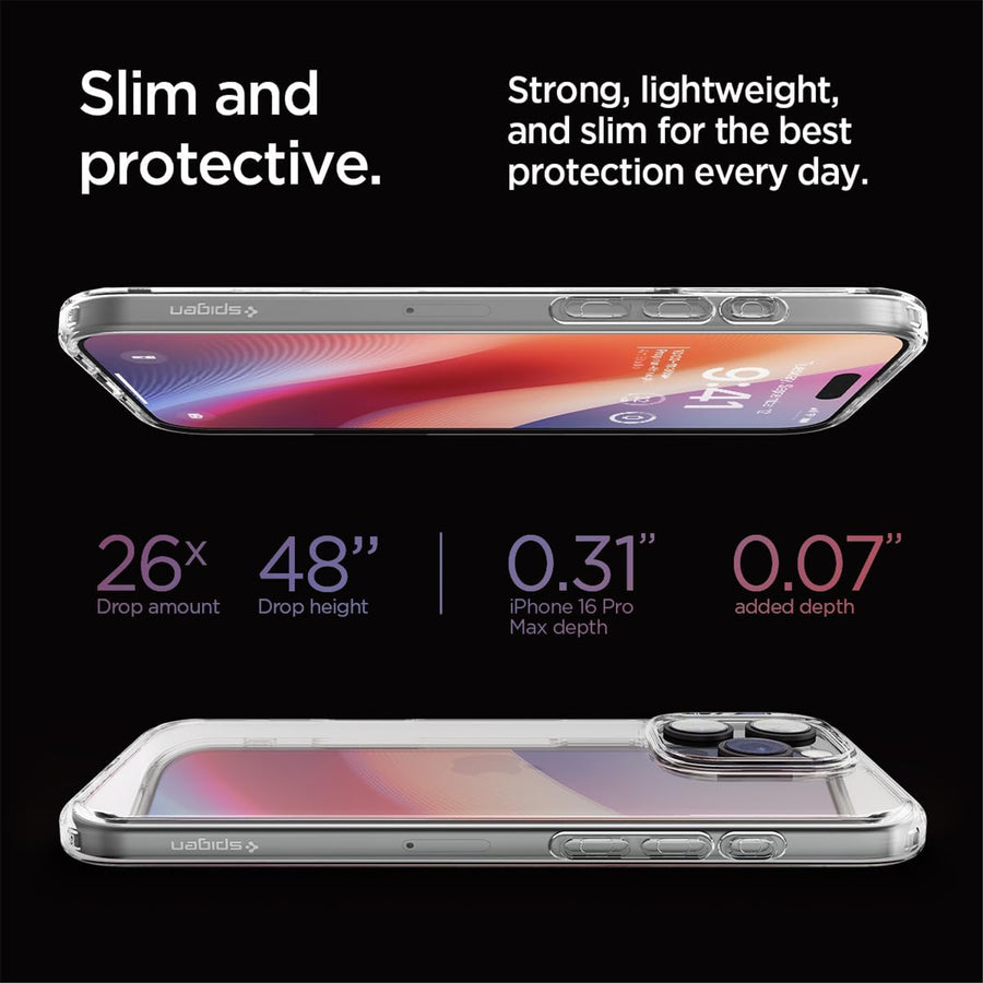 Spigen iPhone 16 Pro Max (6.9") Ultra Hybrid  Case - Crystal Clear