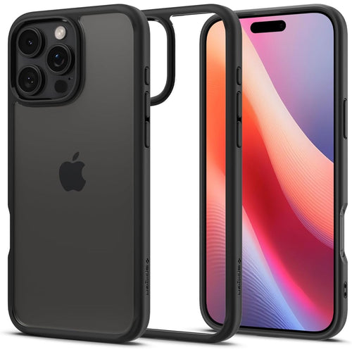 Spigen iPhone 16 Pro Max (6.9") Ultra Hybrid  Case - Clear / Matte Black