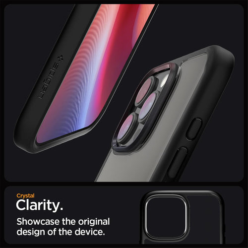 Spigen iPhone 16 Pro Max (6.9") Ultra Hybrid  Case - Clear / Matte Black