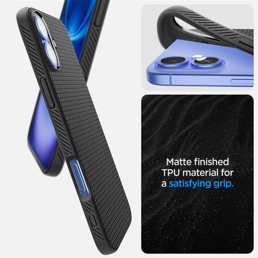 Spigen iPhone 16 Plus (6.7") Liquid Air  Case - Matte Black