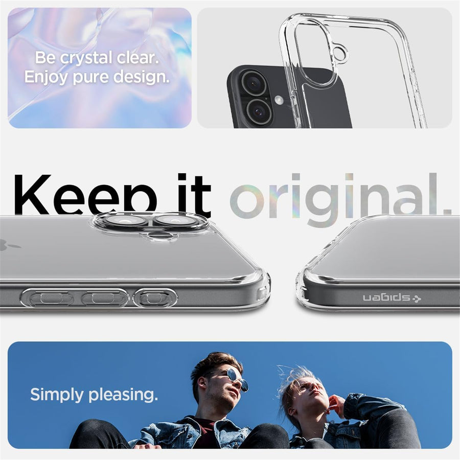 Spigen iPhone 16 Plus (6.7") Ultra Hybrid  Case - Crystal Clear