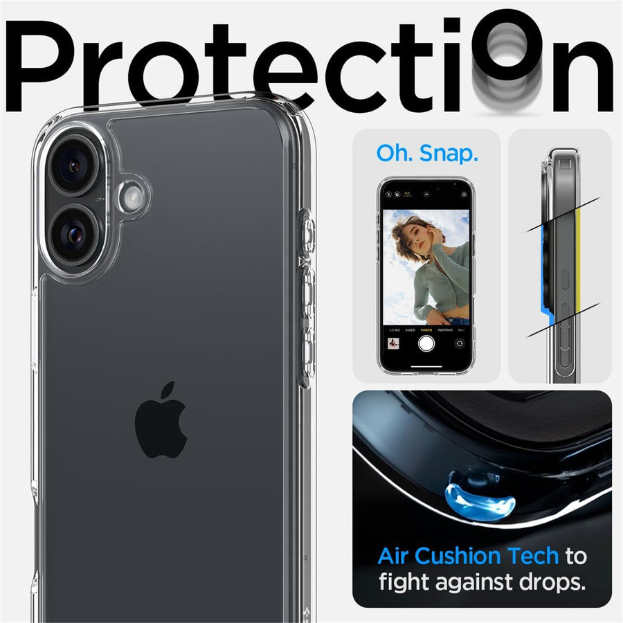 Spigen iPhone 16 Plus (6.7") Ultra Hybrid  Case - Crystal Clear
