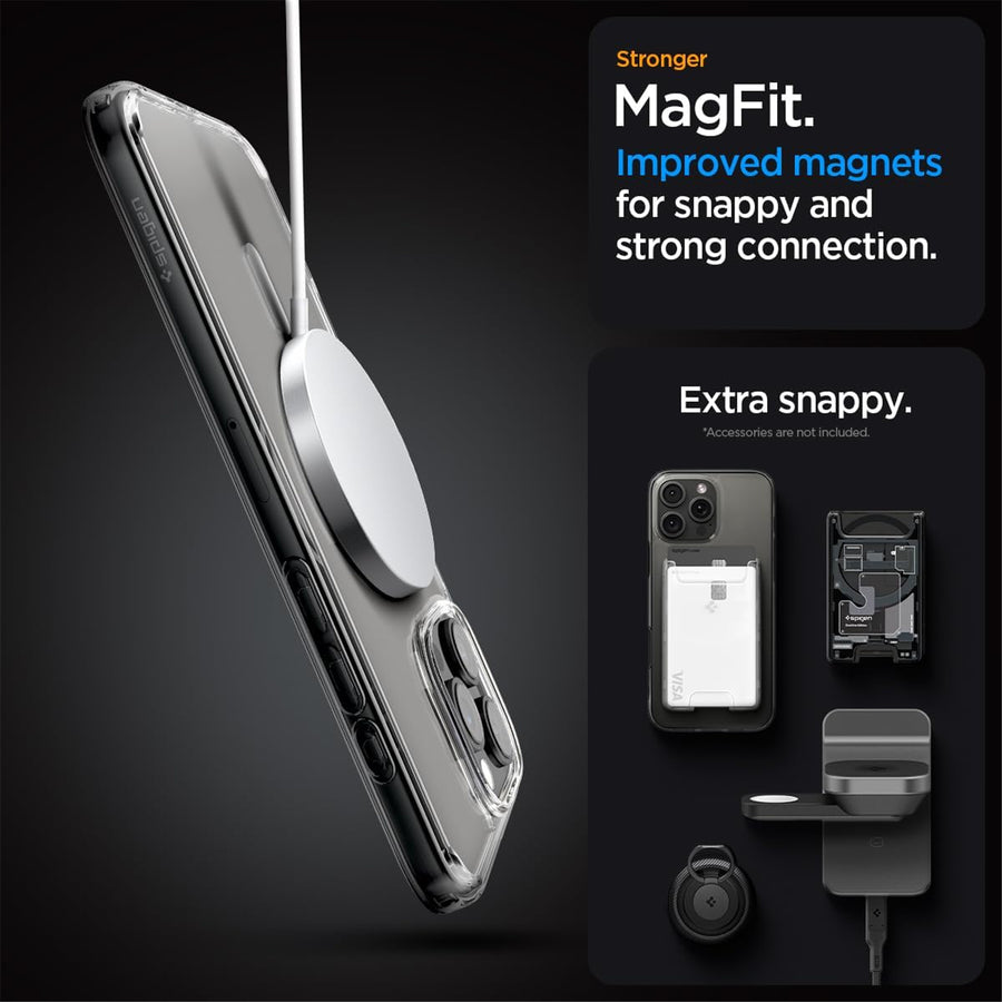 Spigen iPhone 16 Pro (6.3") Ultra Hybrid  MagSafe Case - Crystal Clear