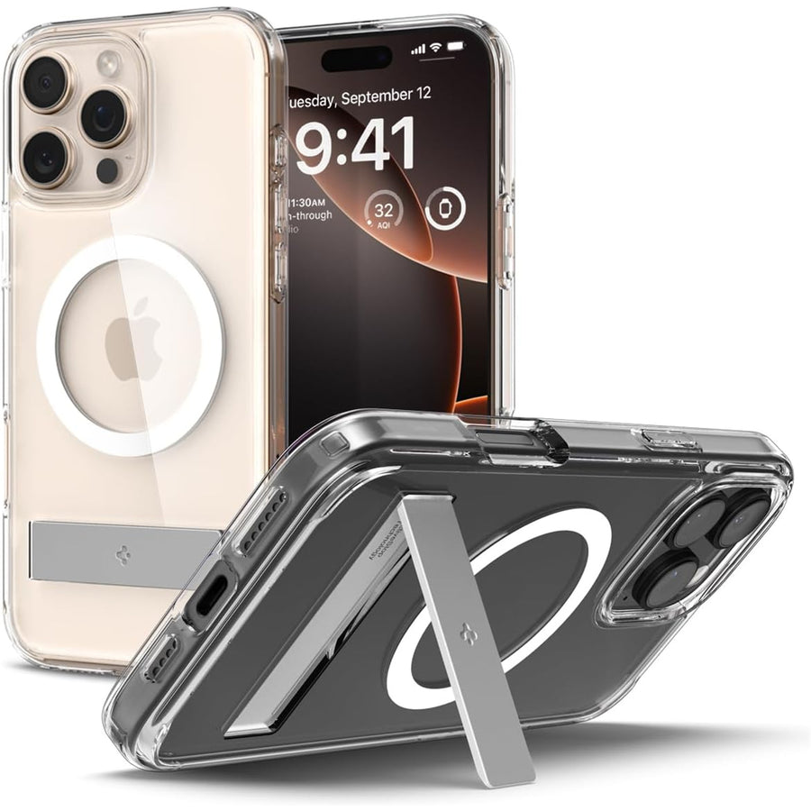 Spigen iPhone 16 Pro (6.3") Ultra Hybrid S  MagFit Case - Clear / Transparent