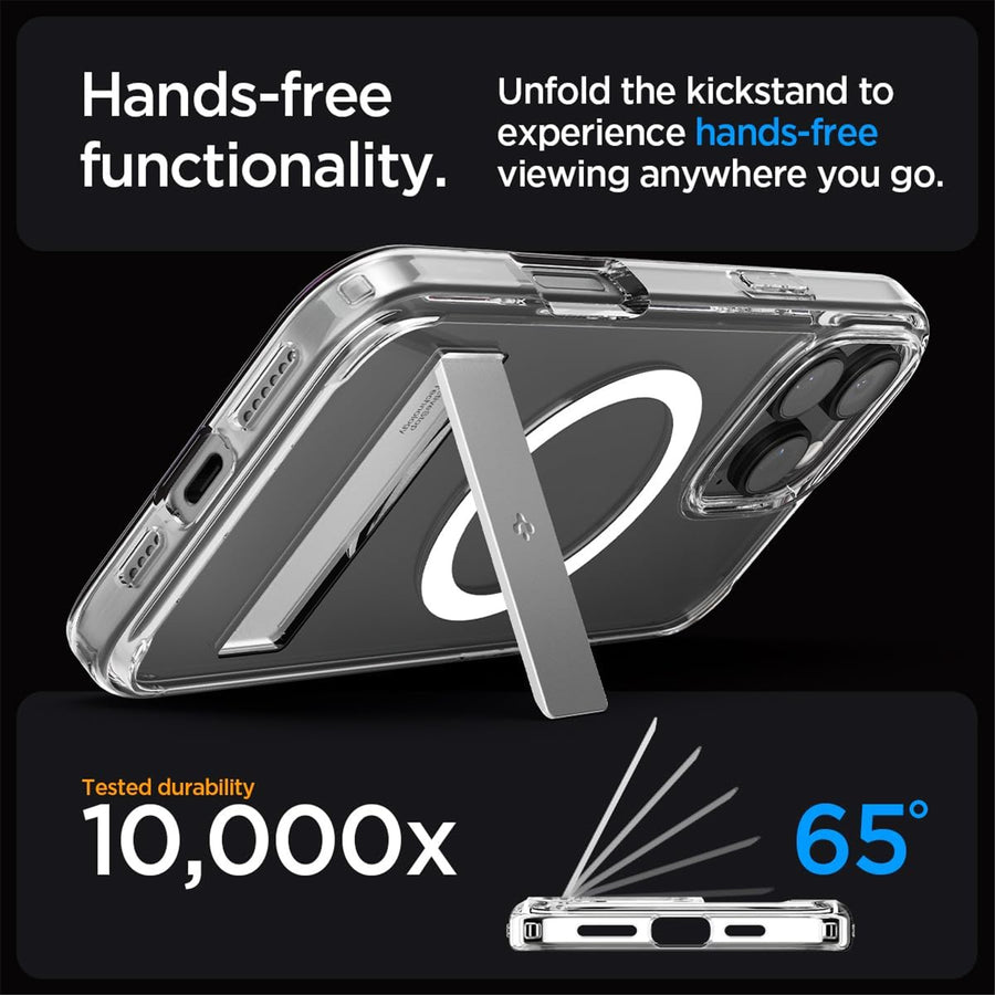 Spigen iPhone 16 Pro (6.3") Ultra Hybrid S  MagFit Case - Clear / Transparent